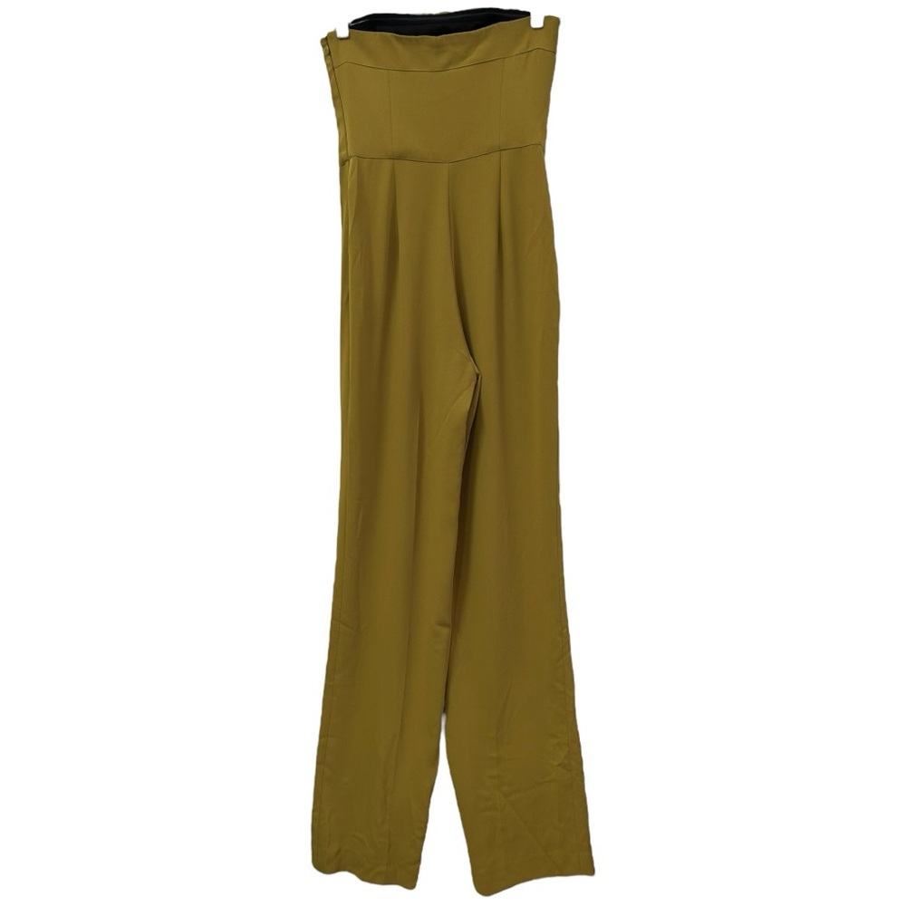 Rachel Rachel Roy Women’s Olive Strapless Jumpsuit Sz 2 - Picture 2 of 8